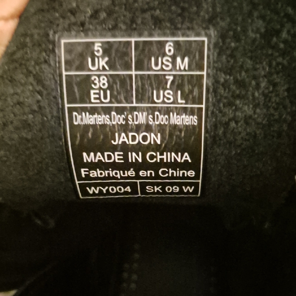Dr. Martens Black Combat Boots - Picture 5 of 8